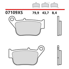 Carica l&#39;immagine nel visualizzatore Galleria, BREMBO - PASTIGLIA MESCOLA XS 07109XS Posteriore