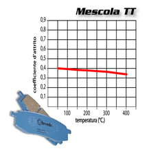 Carica l&#39;immagine nel visualizzatore di Gallery, BREMBO - PASTIGLIA MESCOLA TT 07BB02TT Posteriore