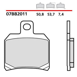 BREMBO - PASTIGLIA MESCOLA GENUINE 07BB2011 Posteriore
