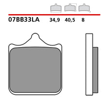 Carica l&#39;immagine nel visualizzatore di Gallery, BREMBO - PASTIGLIA MESCOLA LA 07BB33LA Anteriore