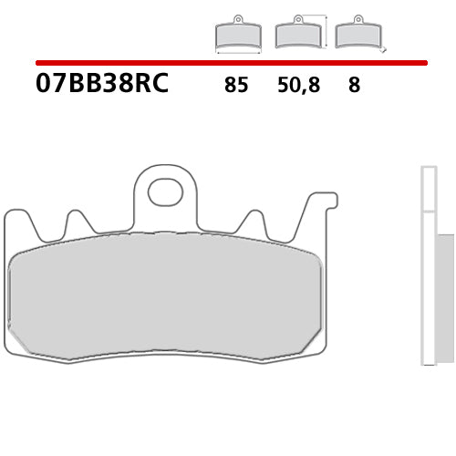 BREMBO - PASTIGLIA MESCOLA RC 07BB38RC Racing Anteriore