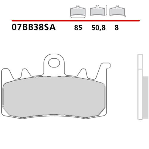 BREMBO - PASTIGLIA MESCOLA SA 07BB38SA Anteriore