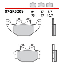 Carica l&#39;immagine nel visualizzatore di Gallery, BREMBO - PASTIGLIA MESCOLA CC 07GR5209 Posteriore