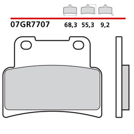 BREMBO - PASTIGLIA MESCOLA CC 07GR7707 Anteriore