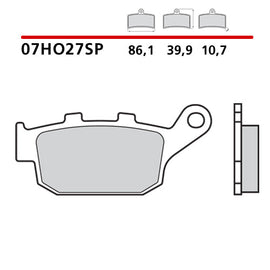 BREMBO - PASTIGLIA MESCOLA SP 07HO27SP Posteriore