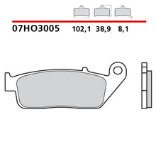 Carica l&#39;immagine nel visualizzatore Galleria, BREMBO - PASTIGLIA MESCOLA CC 07HO3005 Anteriore