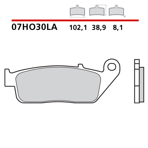 BREMBO - PASTIGLIA MESCOLA LA 07HO30LA Anteriore