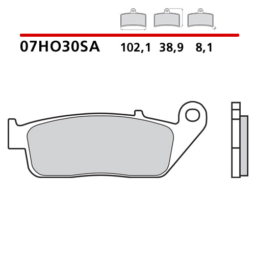 BREMBO - PASTIGLIA MESCOLA SA 07HO30SA Anteriore