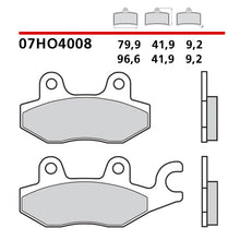 Carica l&#39;immagine nel visualizzatore Galleria, BREMBO - PASTIGLIA MESCOLA CC 07HO4008 Anteriore