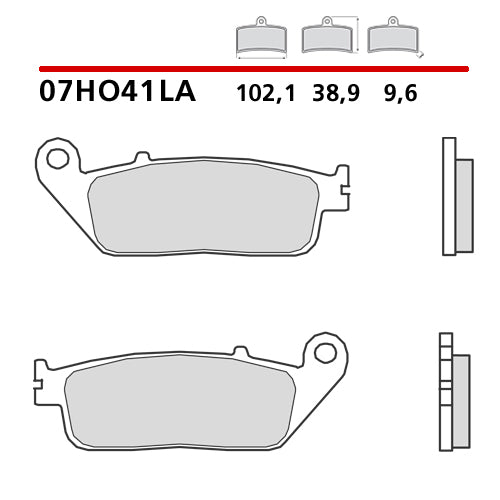 BREMBO - PASTIGLIA MESCOLA LA 07HO41LA Anteriore