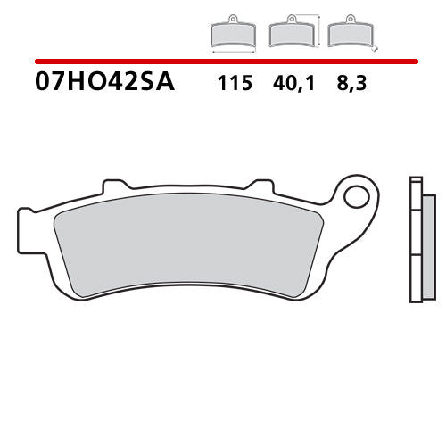 BREMBO - PASTIGLIA MESCOLA SA 07HO42SA Anteriore