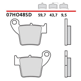 BREMBO - SD 07HO48SD Rear Brake Pad 
