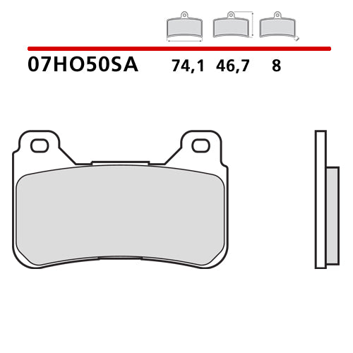 BREMBO - PASTIGLIA MESCOLA SA 07HO50SA Anteriore