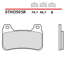 Carica l&#39;immagine nel visualizzatore Galleria, BREMBO - PASTIGLIA MESCOLA SR 07HO50SR Anteriore