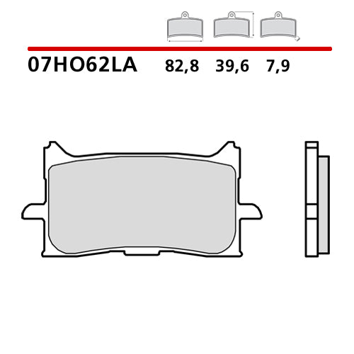 BREMBO - PASTIGLIA MESCOLA LA 07HO62LA Anteriore