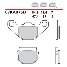 Carica l&#39;immagine nel visualizzatore di Gallery, BREMBO - PASTIGLIA MESCOLA SD 07KA07SD Posteriore