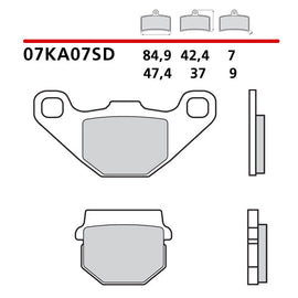 BREMBO - SD COMPOUND PAD 07KA07SD Rear 