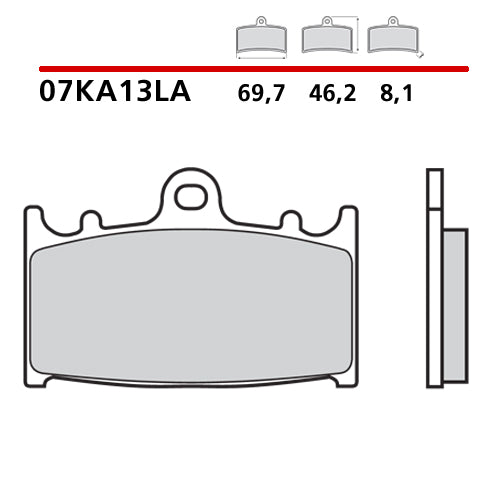 BREMBO - PASTIGLIA MESCOLA LA 07KA13LA Anteriore