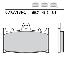 Carica l&#39;immagine nel visualizzatore Galleria, BREMBO - PASTIGLIA MESCOLA RC 07KA13RC Anteriore