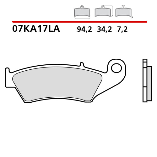 BREMBO - PASTIGLIA MESCOLA LA 07KA17LA Anteriore