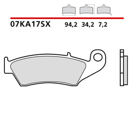 BREMBO - PASTIGLIA MESCOLA SX 07KA17SX Anteriore