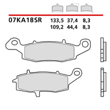 Carica l&#39;immagine nel visualizzatore Galleria, BREMBO - PASTIGLIA MESCOLA SR 07KA18SR Anteriore