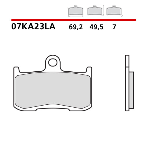 BREMBO - PASTIGLIA MESCOLA LA 07KA23LA Anteriore