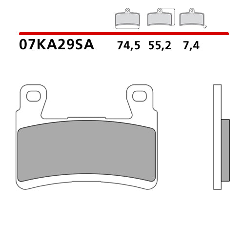 BREMBO - PASTIGLIA MESCOLA SA 07KA29SA Anteriore