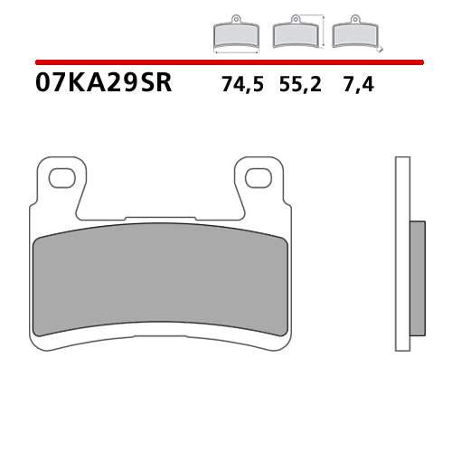 BREMBO - PASTIGLIA MESCOLA SR 07KA29SR Anteriore