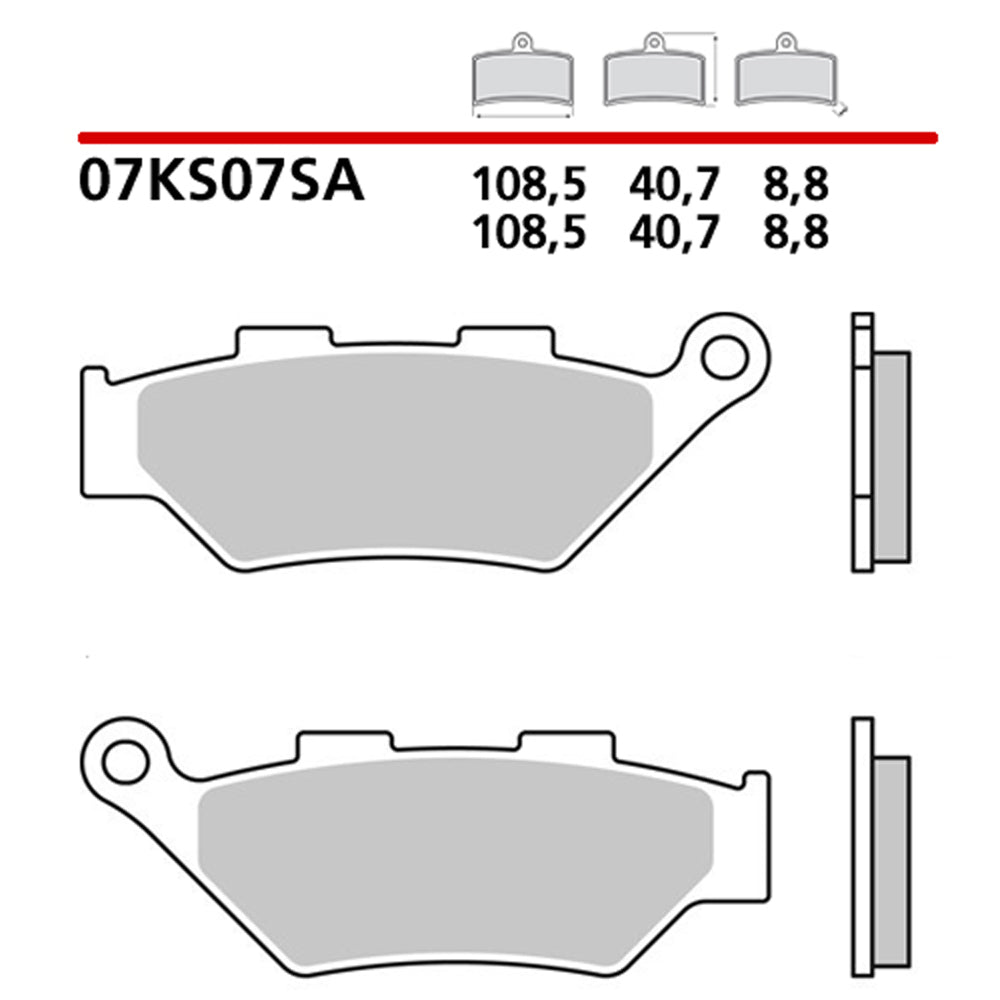 BREMBO - PASTIGLIA MESCOLA SA 07KS07SA Anteriore