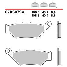 Carica l&#39;immagine nel visualizzatore di Gallery, BREMBO - PASTIGLIA MESCOLA SA 07KS07SA Anteriore