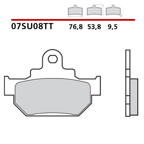 BREMBO - PASTIGLIA MESCOLA TT 07SU08TT Anteriore