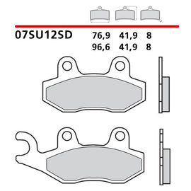 BREMBO - PASTIGLIA MESCOLA SD 07SU12SD Posteriore