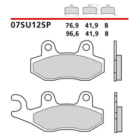 BREMBO - PASTIGLIA MESCOLA SP 07SU12SP Posteriore