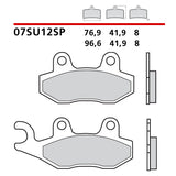 BREMBO - PASTIGLIA MESCOLA SP 07SU12SP Posteriore