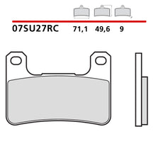 Carica l&#39;immagine nel visualizzatore Galleria, BREMBO - PASTIGLIA MESCOLA RC 07SU27RC Anteriore