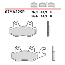 Carica l&#39;immagine nel visualizzatore di Gallery, BREMBO - PASTIGLIA MESCOLA SP 07YA22SP Posteriore