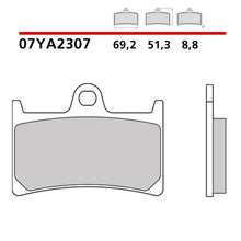 Carica l&#39;immagine nel visualizzatore Galleria, BREMBO - PASTIGLIA MESCOLA CC 07YA2307 Anteriore