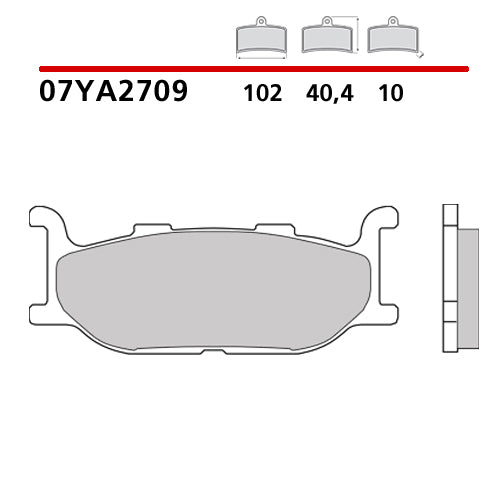 BREMBO - PASTIGLIA MESCOLA CC 07YA2709 Anteriore