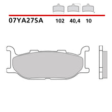 Carica l&#39;immagine nel visualizzatore di Gallery, BREMBO - PASTIGLIA MESCOLA SA 07YA27SA Anteriore