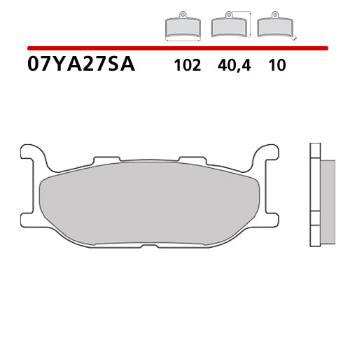 BREMBO - PAD COMPOUND SA 07YA27SA Front 