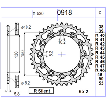 Carica l&#39;immagine nel visualizzatore di Gallery, KIT TRASMISSIONE TROFEO YAMAHA Cod. 256315000