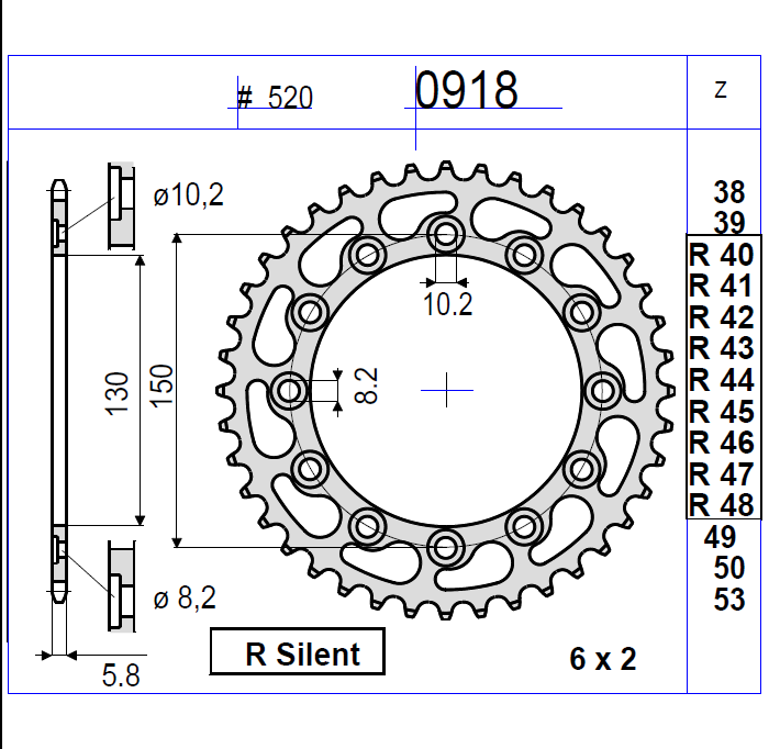 YAMAHA TROPHY TRANSMISSION KIT Code 256316000 