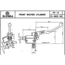 Carica l&#39;immagine nel visualizzatore Galleria, BREMBO - POMPA FRENO BREMBO ANTERIORE ASSIALE 10462024