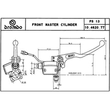 Carica l&#39;immagine nel visualizzatore Galleria, BREMBO - POMPA FRENO BREMBO ANTERIORE ASSIALE 10462077