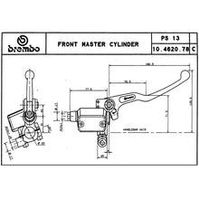 Carica l&#39;immagine nel visualizzatore Galleria, BREMBO -POMPA FRENO BREMBO ANTERIORE ASSIALE 10462078