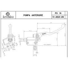 Carica l&#39;immagine nel visualizzatore Galleria, BREMBO - POMPA FRENO BREMBO ANTERIORE ASSIALE 10462089