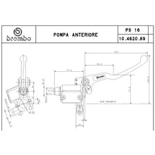 Carica l&#39;immagine nel visualizzatore di Gallery, BREMBO - POMPA FRENO BREMBO ANTERIORE ASSIALE 10462089