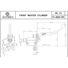 Carica l&#39;immagine nel visualizzatore Galleria, BREMBO - POMPA FRENO BREMBO ANTERIORE ASSIALE 10462095