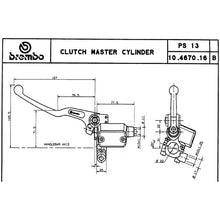Carica l&#39;immagine nel visualizzatore Galleria, BREMBO - POMPA FRIZIONE BREMBO ASSIALE 10467016